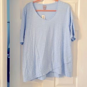 Chico’s blue striped top
